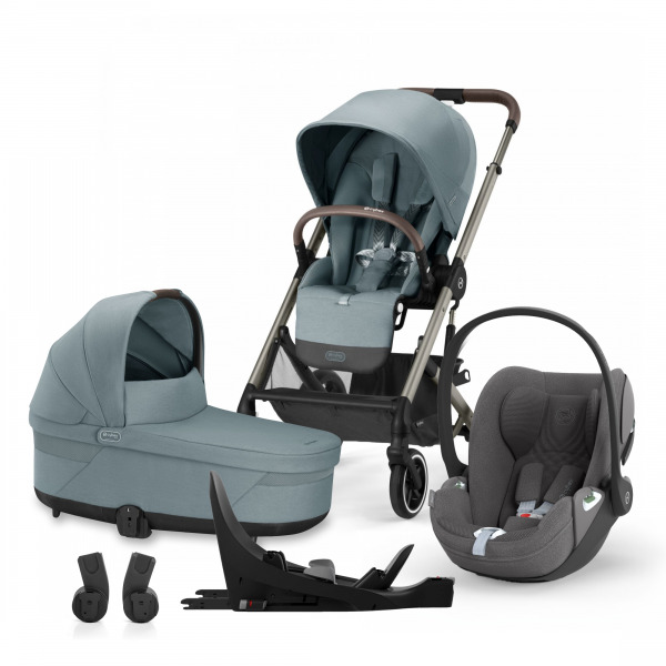 CYBEX Gold Balios S LUX 2023 4in1 szett - Sky Blue / Mirage Grey PLUS